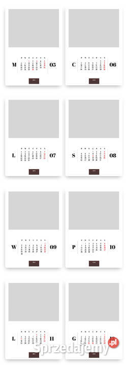 Foto Kalendarz A3 projekty ramki 2024 DVD2 Katowice