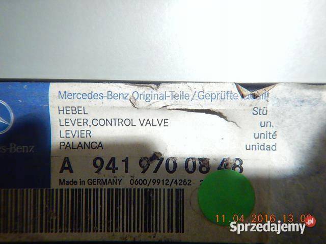 DŻWIGNIA MOCOWANIE ŁÓŻKA MERCEDES ACTROS 942