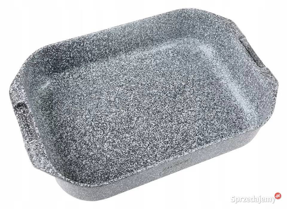 139 Brytfanka szklana plaska szara czarna ZILNER