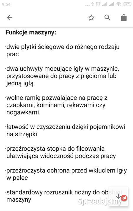 Maszyna do filcowania JANOME FM725 Warszawa