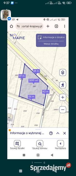 Działka budowlana Płock Tokary 4851494m