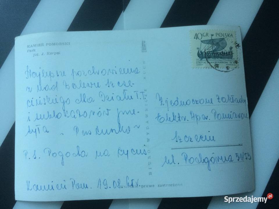 1073 Widokówka Kamień Pomorski Szczecin