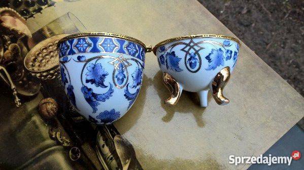 FABERGE JAJKO PIEKNE Porcelana i złoto Konstancin-Jeziorna