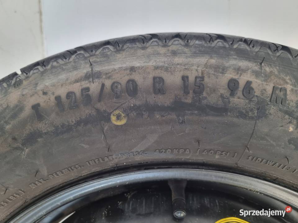 KOŁO DOJAZDOWE Volvo S40 I V40 I 12590 R15 Chełm