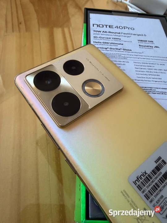 Infinix Note 40 Pro 12GB256GB śląskie Mysłowice