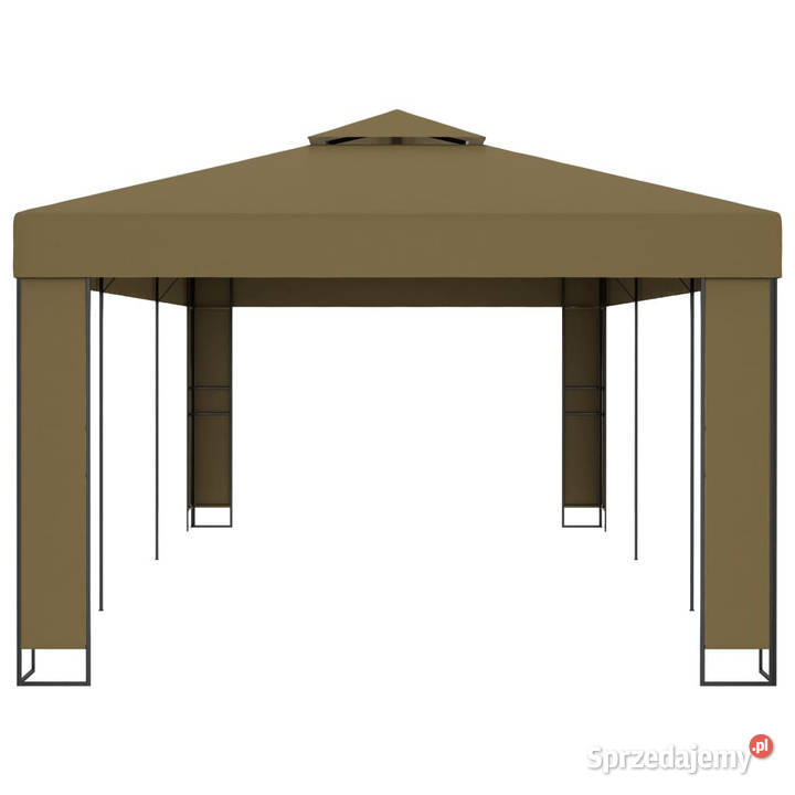 Altana z podwójnym dachem 3x6 m taupe 180 gm