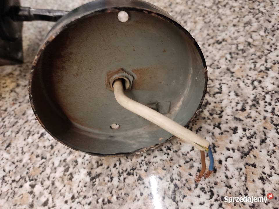 Stara retro lampa ścienna kinkiet na ganek Głuchołazy