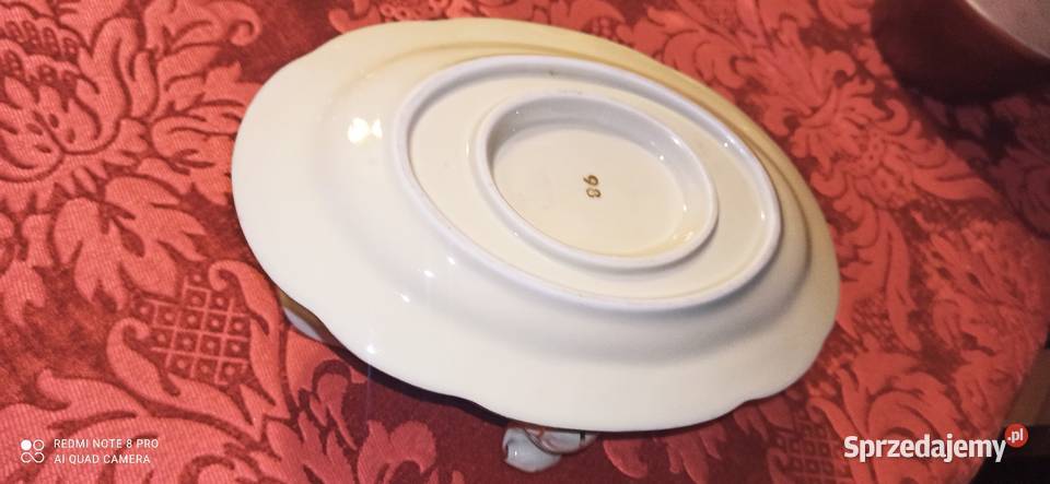 Sosjerka porcelanowa W kolorze ecru Ciekawa Gdańsk