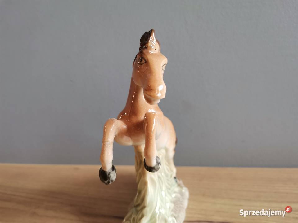 Stara figurka porcelanowa Koń Katowice