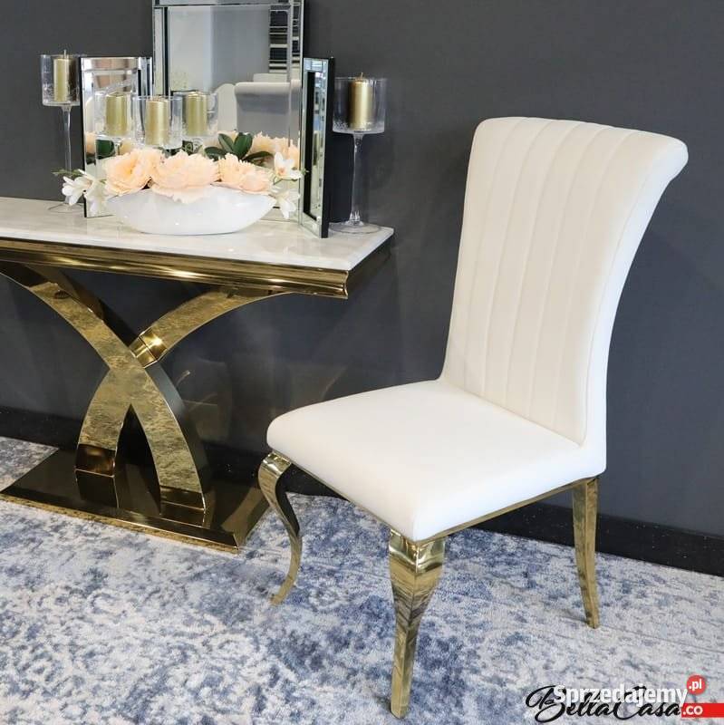 Krzesła glamour Stanley Stal Srebrna Złota RÓŻNE Warszawa