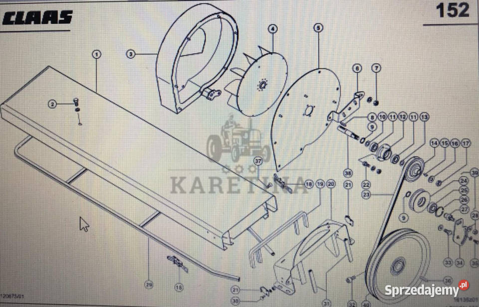 CLAAS LEXION Kompletna dmuchawa odsysacza kurzu Pozostałe Jastrzębniki sprzedam