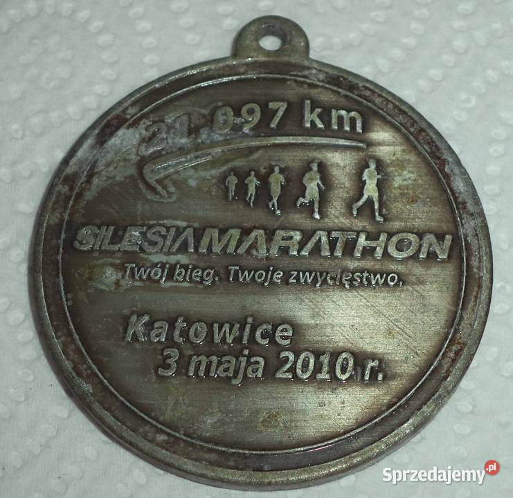 Katowice Spodek maraton 2006 2010 medal śląskie Piekary Śląskie