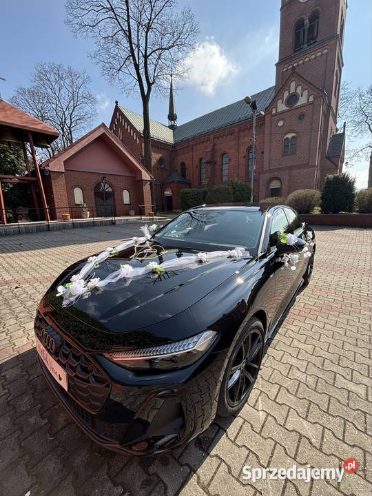 Auto do ślubu wesela Nowe Audi A5 samochód do Katowice
