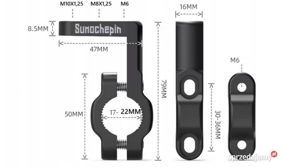 OBEJMA 22 MM UCHWYT NA KIEROWNICE MOTOCYKLA Sosnowiec sprzedam