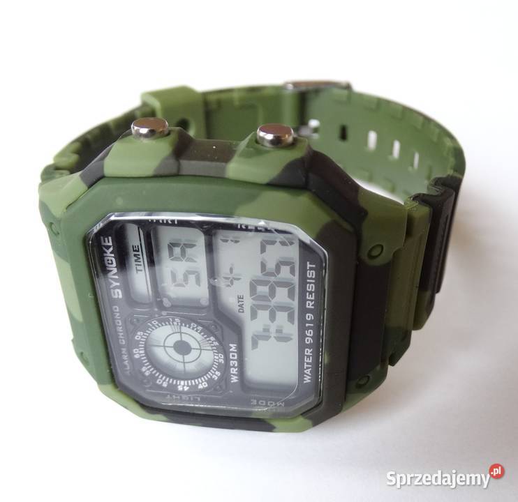 Militarny zegarek elektroniczny Synoke camo na rękę lubuskie Gorzów Wielkopolski