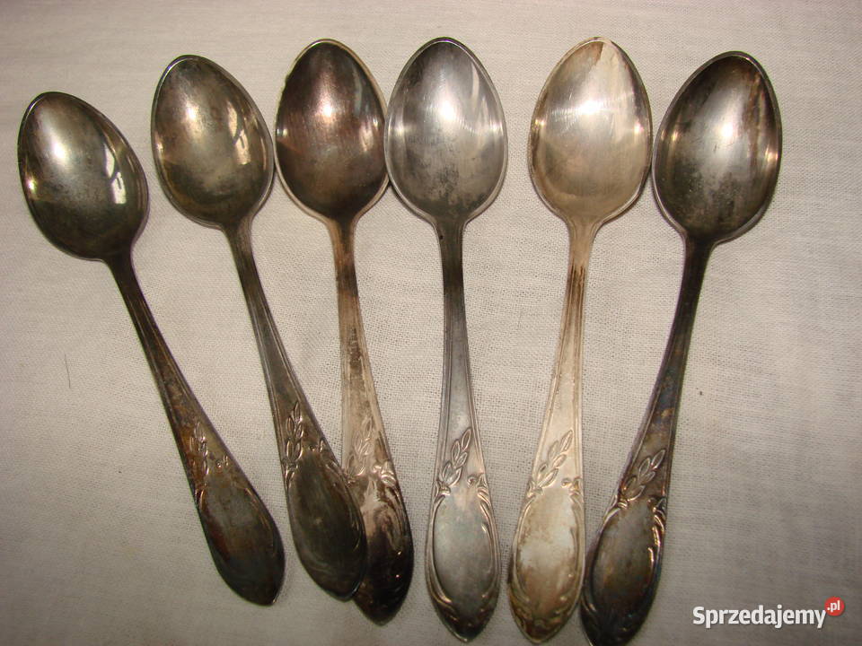 małe łyżeczki plater PRL Pruszcz Gdański