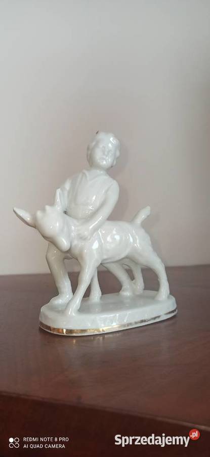 Figurka porcelanowa chłopczyka z kózką pomorskie Gdańsk sprzedam