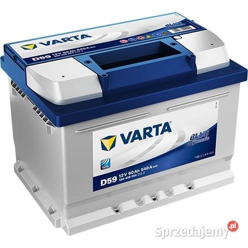 Akumulator Varta Blue Dynamic D59 60Ah540A pomorskie Gdynia