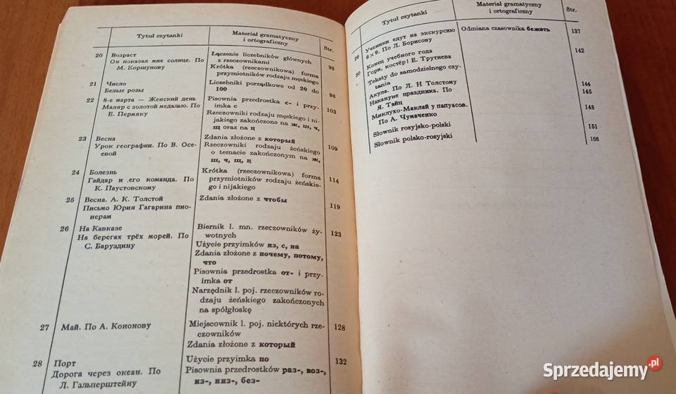 Język rosyjski klasa VII 7 Stanisław Czochara pomorskie Gdańsk