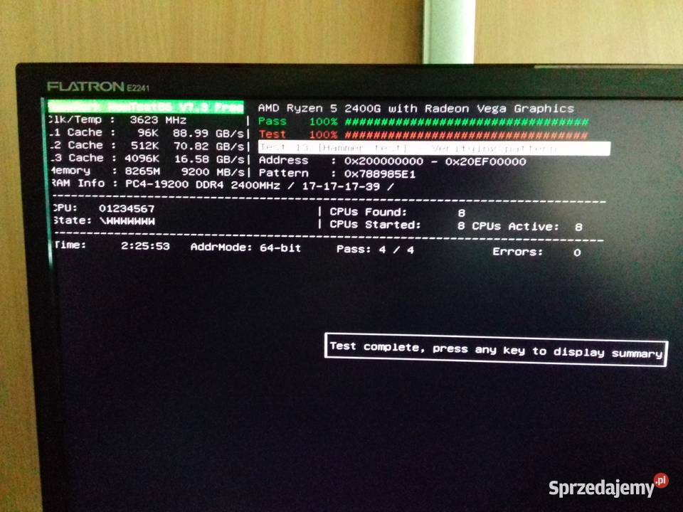 Samsung DDR4 8GB 2400MHz CL17 PC42400TUA211 Pamięci Bydgoszcz
