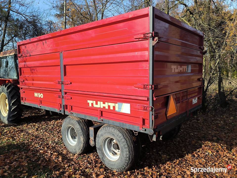 Przyczepa Tuhti M90 Weckman nieuszkodzony Przyczepy rolnicze Korycin sprzedam
