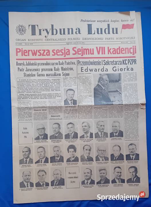 Trybuna Ludu 73 9847 piątek 27 marca 1976 r Koźminek sprzedam