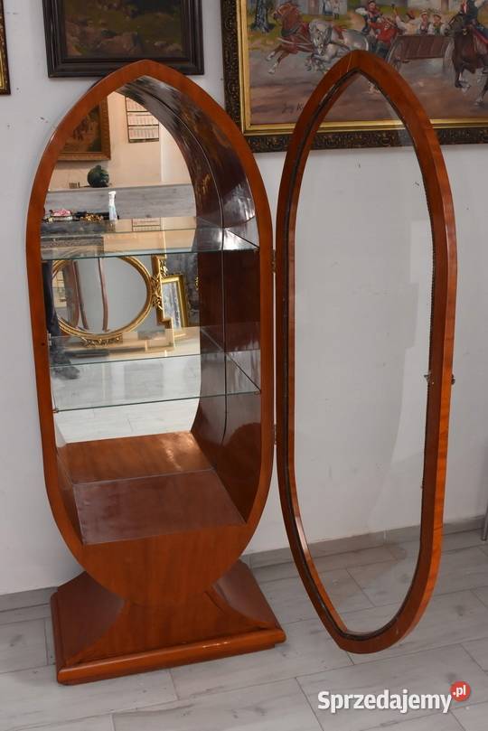 Owalna Witryna Styl Art Deco Gablotka Serwantka małopolskie Kraków