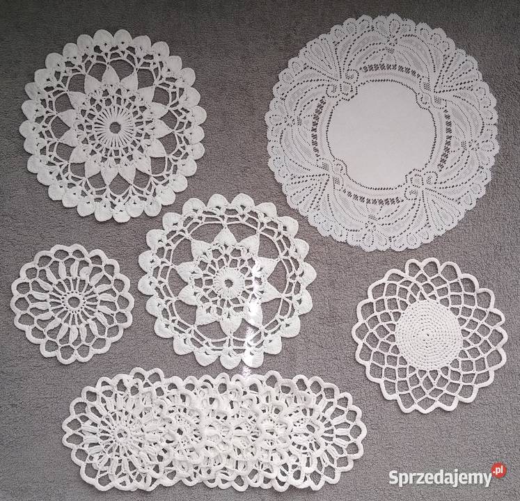 Serwetki Szydełko Crochet Rękodzieło Zestaw Gdańsk