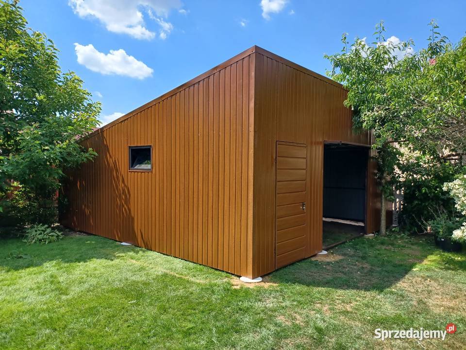 Garaż Blaszany ORZECH Złoty Dąb Blaszak GARAŻE wielkopolskie Międzychód