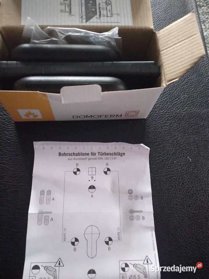 klamka przeciwpożarowa nowa z kluczami Domoferm Rybnik