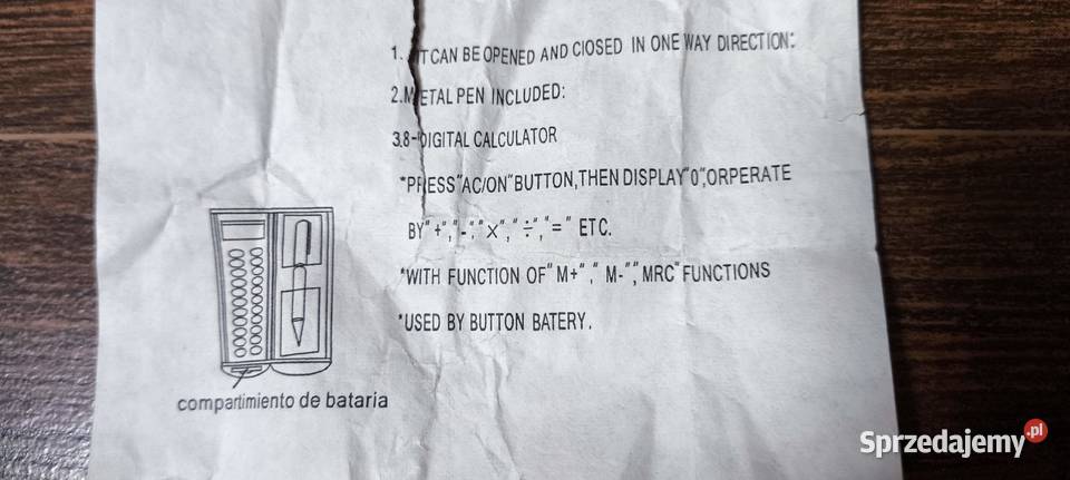 Zestaw kalkulator i długopisbrand Millennium Artykuły szkolne śląskie Gliwice