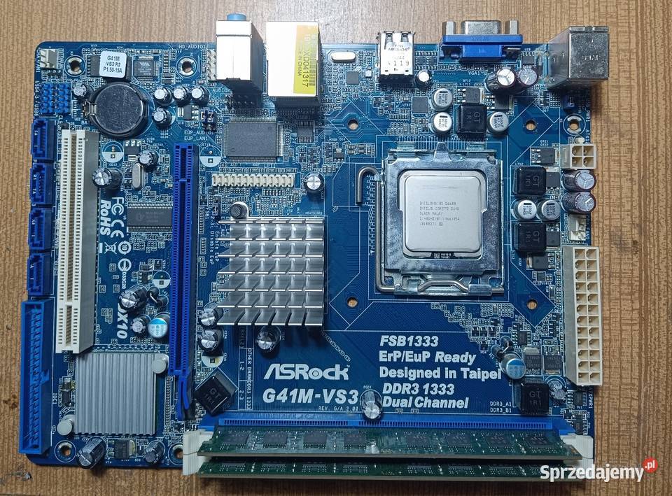 płyta główna procesor pamięć Asrock G41MVS3 Ciechanów