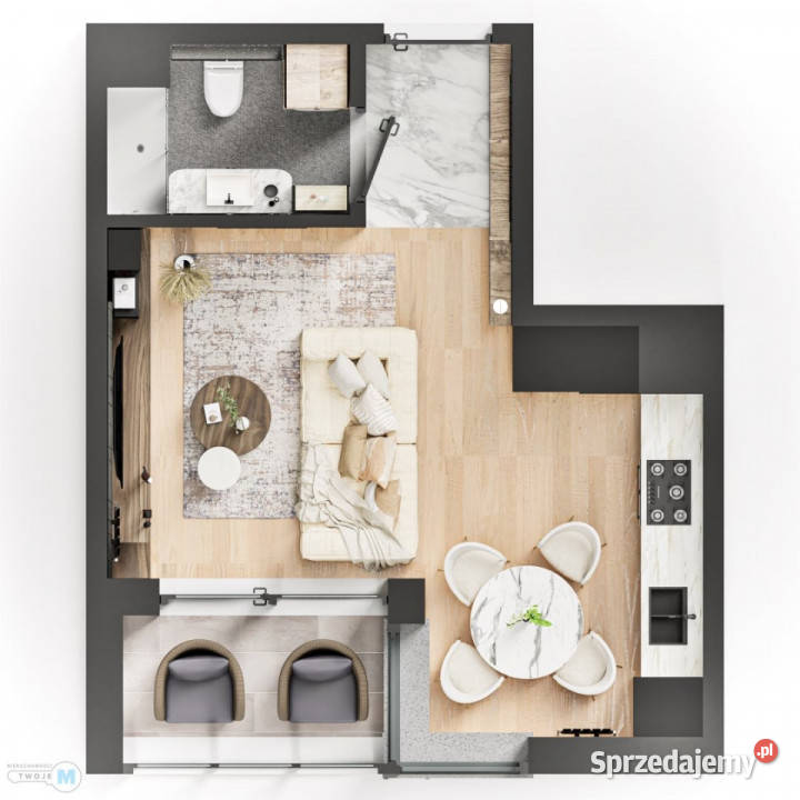 Sprzedam mieszkanie Kielce 2624m2 1 pokój