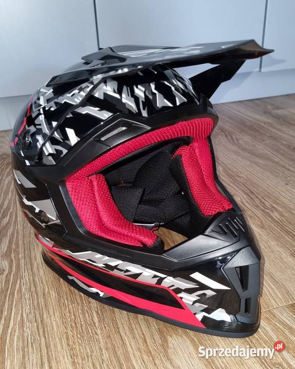 Kask crossowy NEX Racing Kids czarnoczerwony M Reda