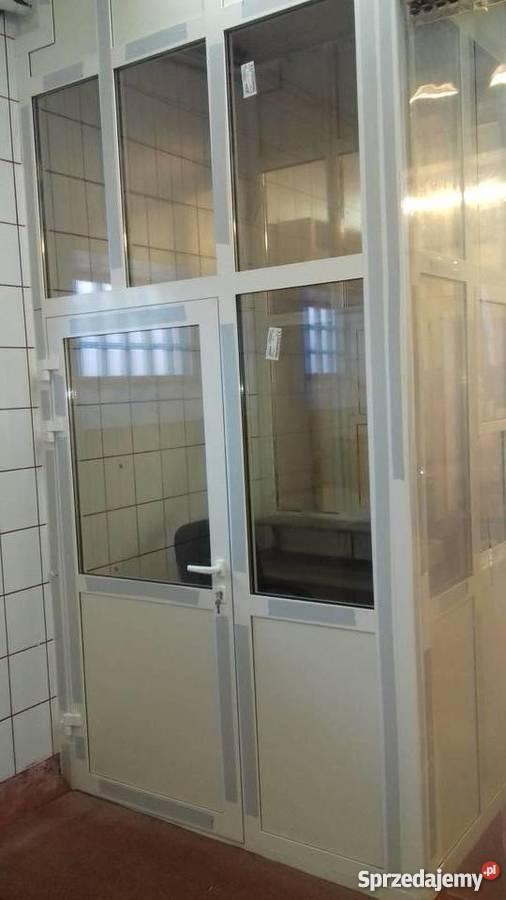 Drzwi aluminiowe sklepowe witryny Krasnystaw