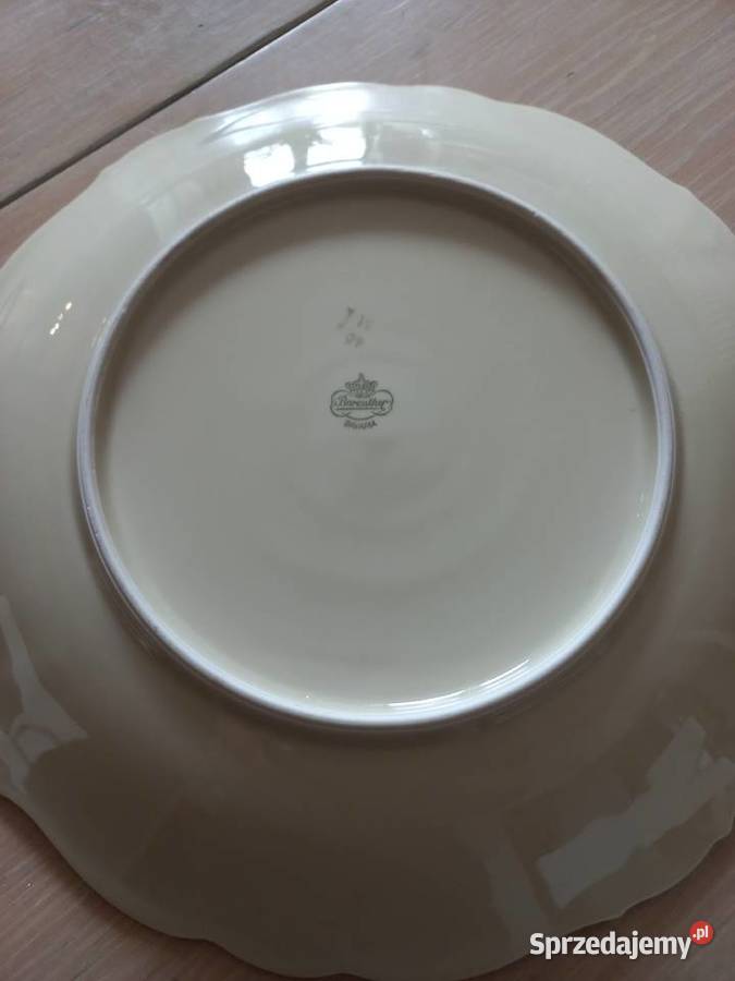 Talerz kość słoniowa Porcelana Bareuther Piastów