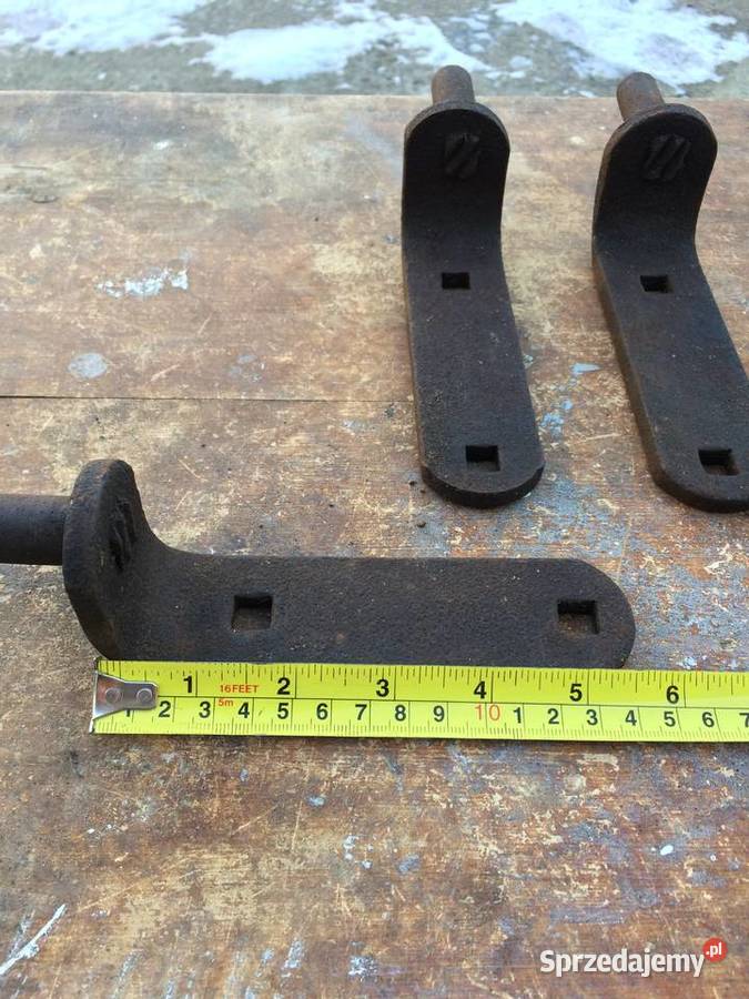Stare zabytkowe zawiasy mocne okucia do drzwi 3 kujawsko-pomorskie Sępólno Krajeńskie sprzedam