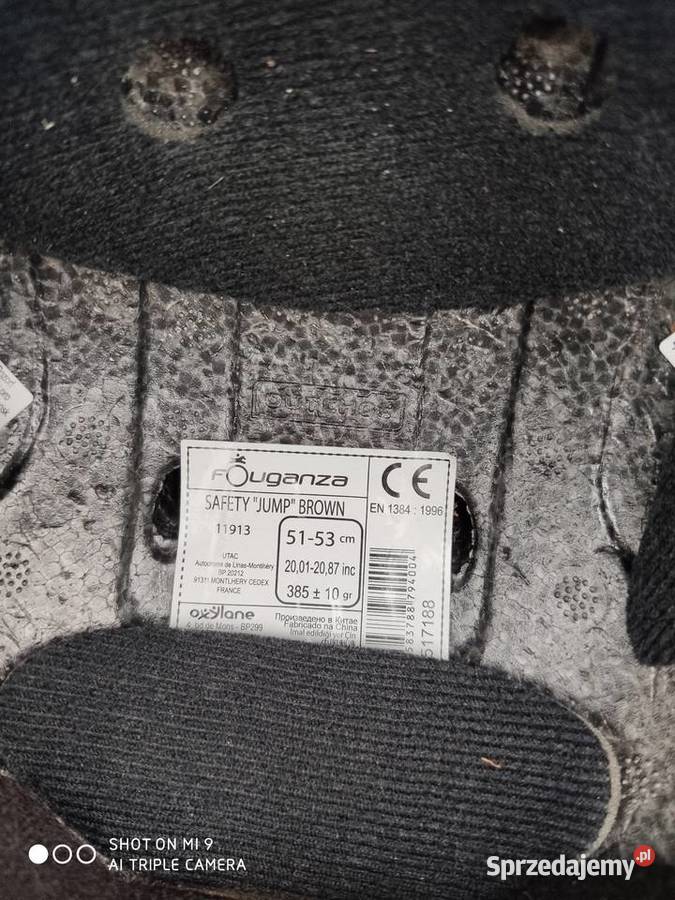 Kask jeździecki FOUGANZA SAFETY JUMP BROWN 5153 Pszczyna