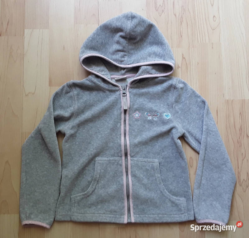 Szara bluza welurowa r122 Warszawa sprzedam