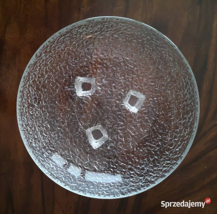 Unikatowa mała szklana patera z lat 6070 Katowice
