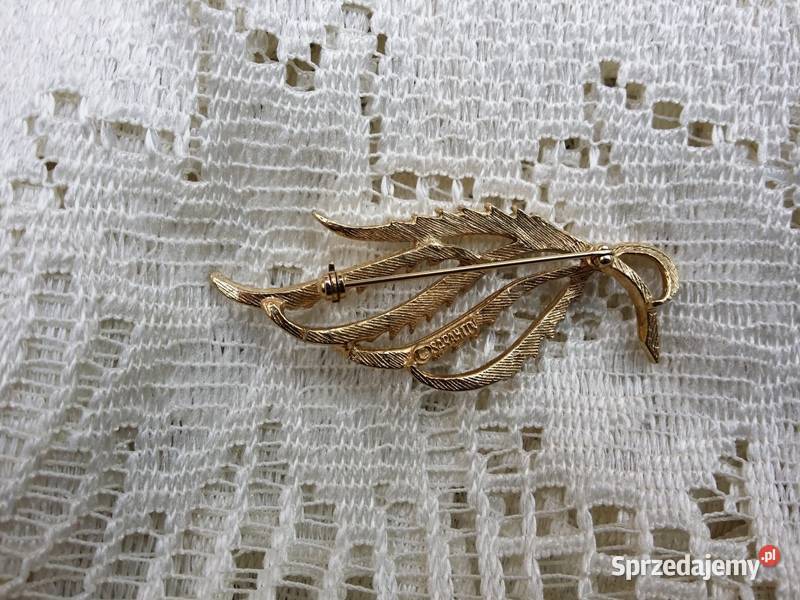 Stara angielska broszka głębiny oceanu Sarah Ochojno