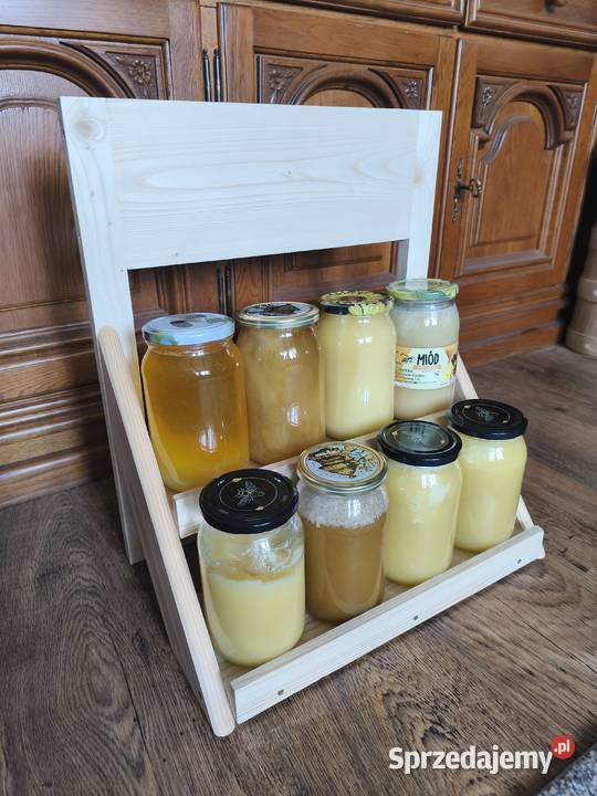 Ekspozytor stojak regał do eksponowania słoików Malawa