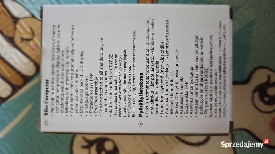 Liczniki rowerowe bezprzewodowe 2 firmy Crivit