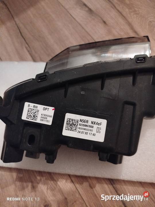 Lampa LED prawa Hyundai Tucson lift 9228N76500 osobowe Szczecin