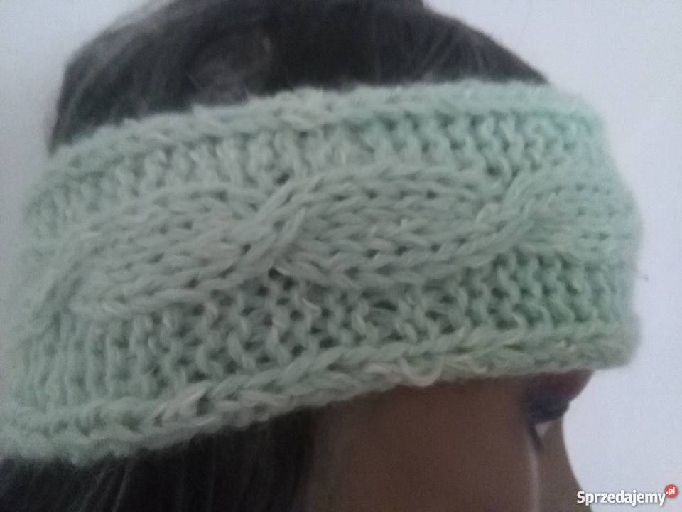 opaska handmade na głowę włosy uszy czapka jasna Dla kobiet Gdynia