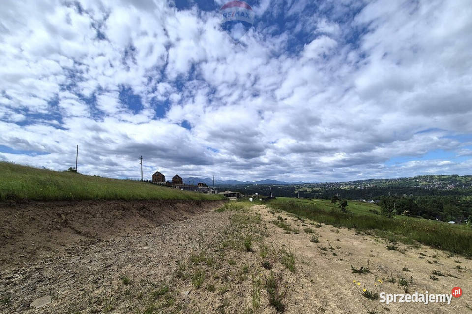 Działka w Rzepiskach z widokiem na Tatry utwardzona Rzepiska