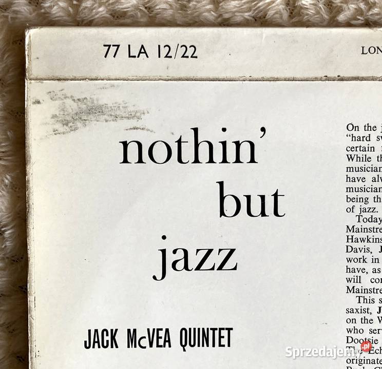 Jack McVea Quintet Nothin But Jazz 1 płyta Szczecin