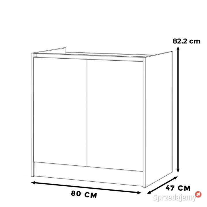 Szafka Kuchenna Stojąca Dolna Pod Zlewozmywak 80cm Elbląg