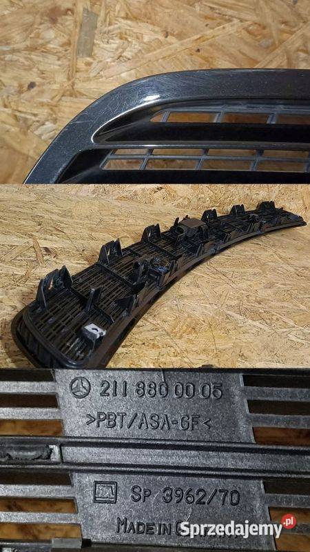 MERCEDES W211 wlot kratka maski 2118800005 Pleszew sprzedam