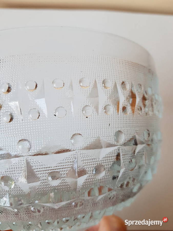 Owocarka Romby i Guziczki Ząbkowice szkło PRL Porcelana i szkło sprzedam